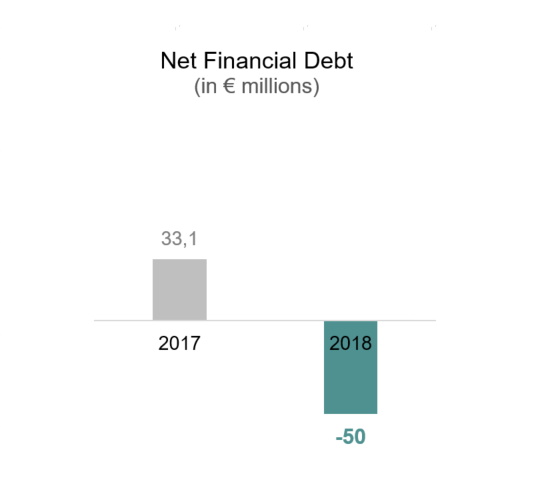 Net financial debt