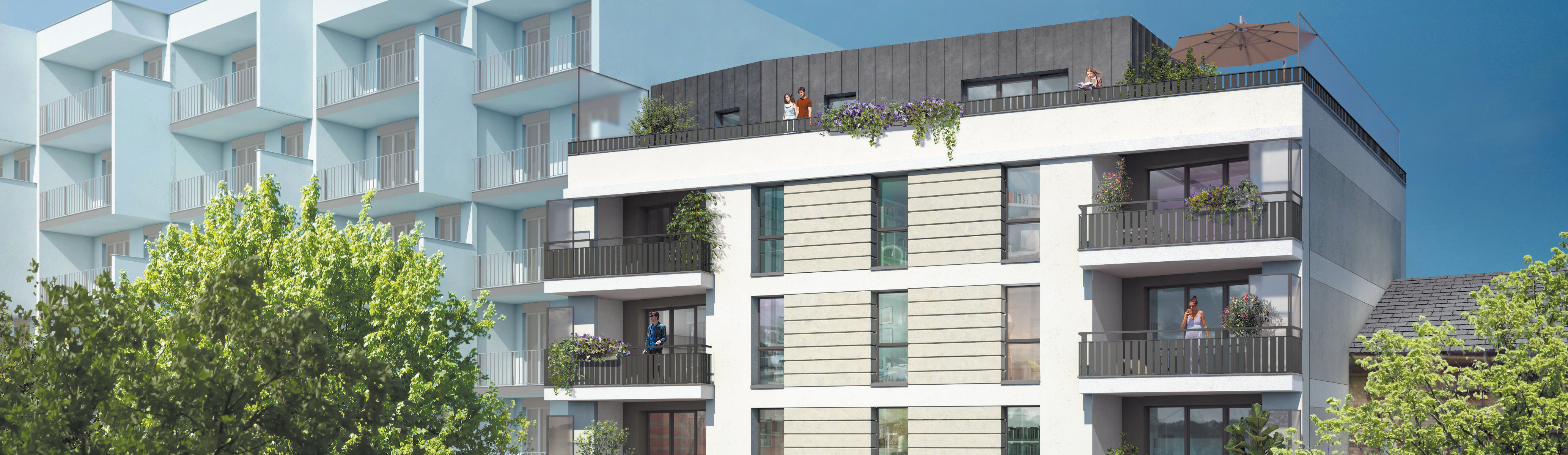 Programme immobilier neuf fusion L à Rosny sous bois, trouver un appartement neuf en Ile-de-France