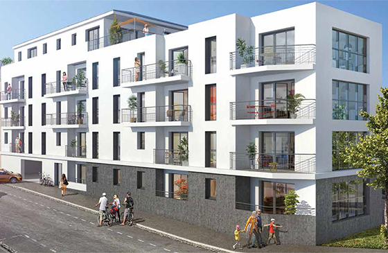 Programme immobilier neuf Côté Versailles à Nantes(44), trouver un appartement neuf en Loire-Atlantique