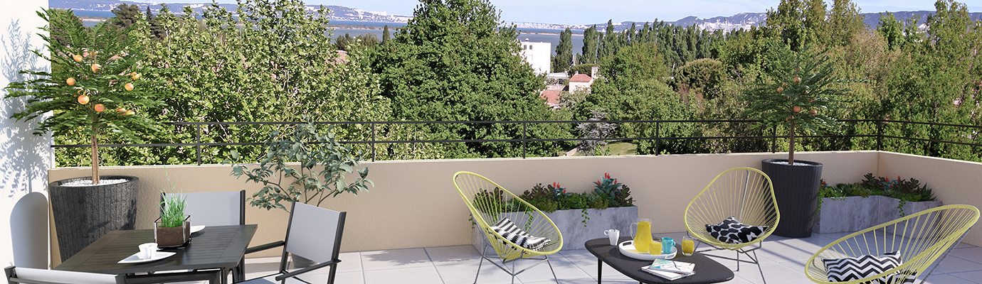 Programme immobilier L'Orée du Parc neuf à Marignane (13), trouver un appartement neuf en Bouches-du-Rhones