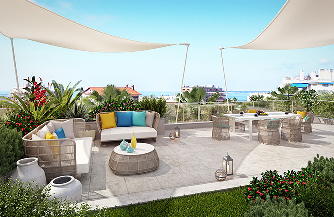 Programme immobilier neuf Les Terrasses Aléfia à Antibes(06), trouver un appartement neuf dans les Alpes-Maritimes