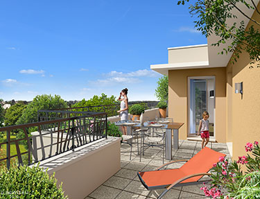 programme immobilier neuf les terrasses du parc - Kaufman & Broad