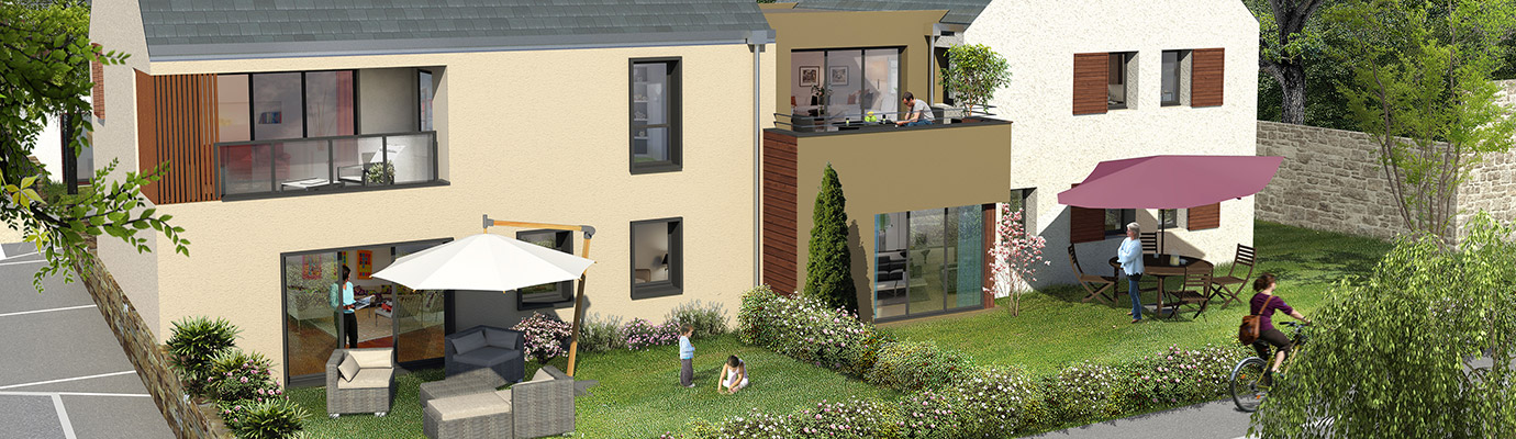 Programme immobilier neuf Hameau Guillaume Onfroy à Saint-Malo, trouver un appartement neuf en Ile et Vilaine