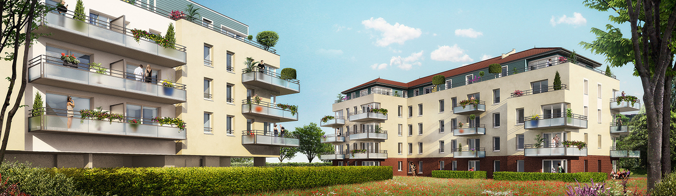 Programme immobilier neuf Green Village à Wambrechies (59), trouver un appartement neuf dans le Nord-pas-de-Calais