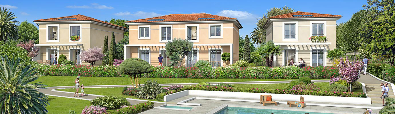 Programme immobilier neuf La Domaine Coline à La Roquette-sur-Siagne(06), trouver un appartement neuf en Alpes-Maritimes.