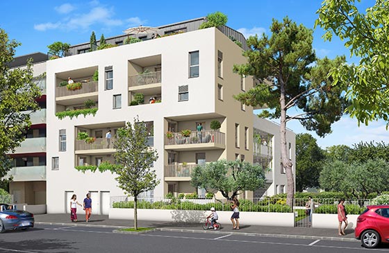 Programme immobilier neuf Coeur Antigone à Montpellier, trouver un appartement neuf en Occitanie.