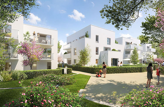 Programme immobilier neuf Côté Roazhon à Saint-Jacques-de-la-Lande (35), trouver un appartement neuf en Ille-et-Vilaine.