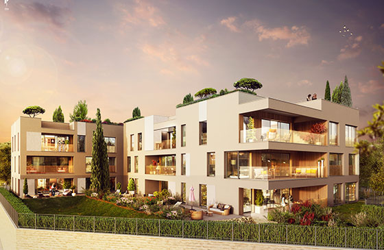 Programme immobilier neuf L'Orangerie à Caluier-et-Cuire (69), trouver un appartement neuf dans le Rhône