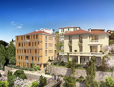 Programme immobilier neuf Val d'or à Menton (06), trouver un appartement neuf en Alpes-Maritimes